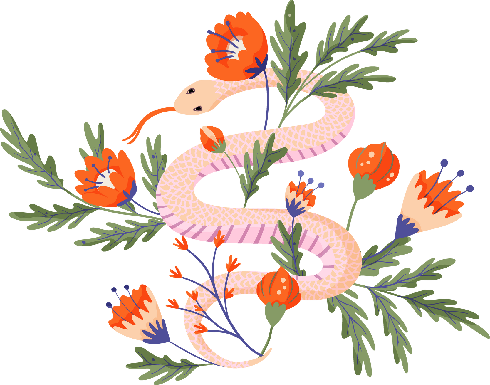 Snake flowers 